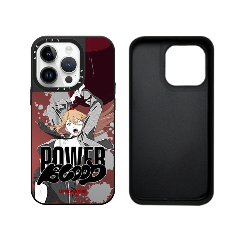 蘋果 系列鏈鋸人 亞克力鏡面保護殼