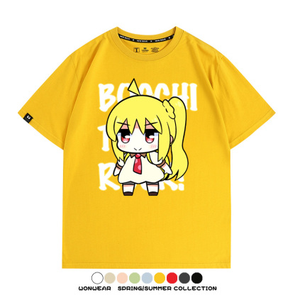 Q版孤獨搖滾 親子情侶裝寬鬆短袖T