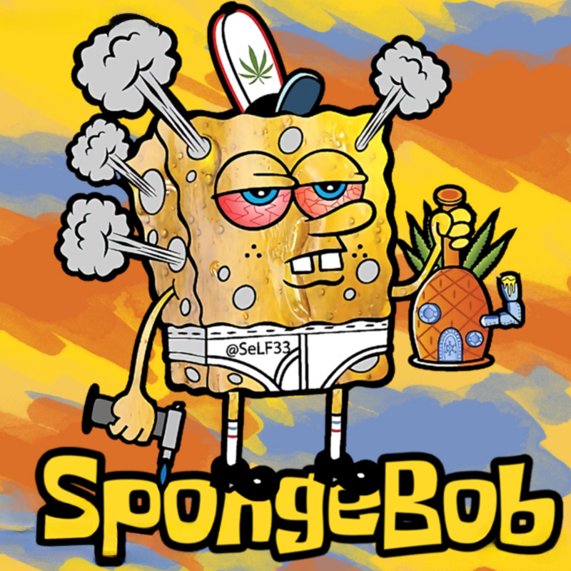 西海岸海綿寶寶動漫周邊短袖T恤