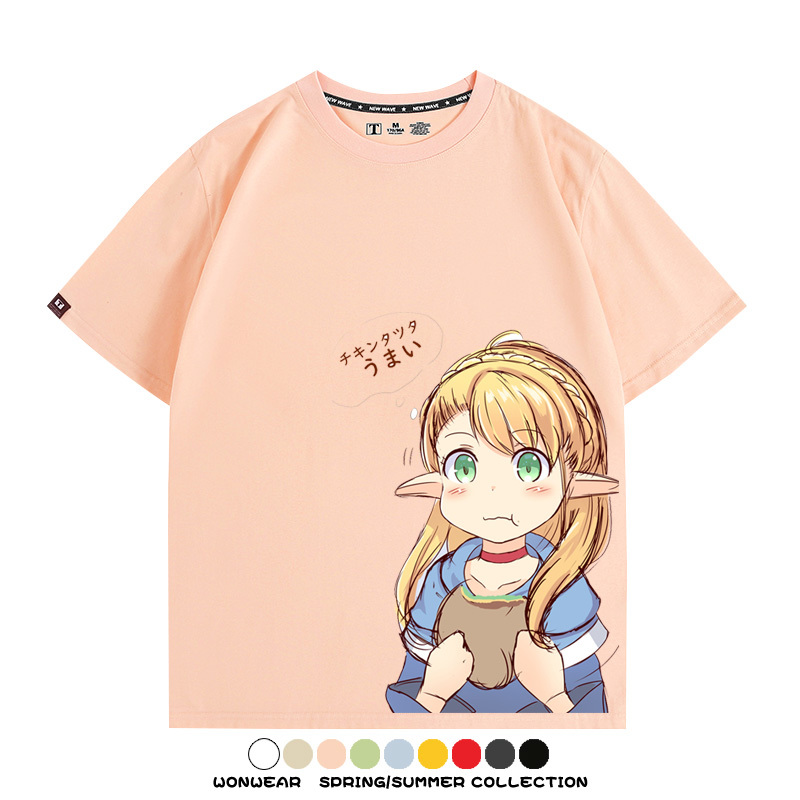 迷宮飯精靈瑪露希爾 親子情侶裝寬鬆短袖T