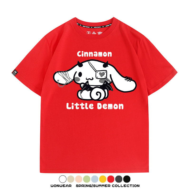 三麗鷗玉桂狗潮牌周邊短袖T恤