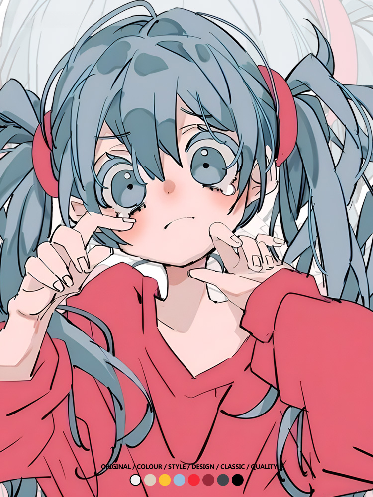 初音未來二次元卡通短袖miku日系街潮印花T恤衫夏季寬鬆時尚百搭