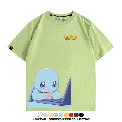 精靈寶可夢上班族 親子情侶裝寬鬆短袖T