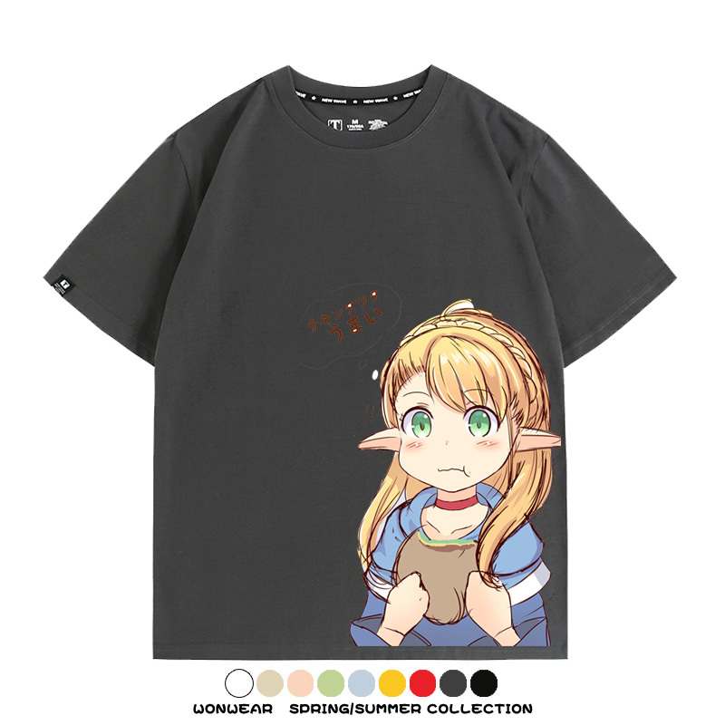 迷宮飯精靈瑪露希爾 親子情侶裝寬鬆短袖T