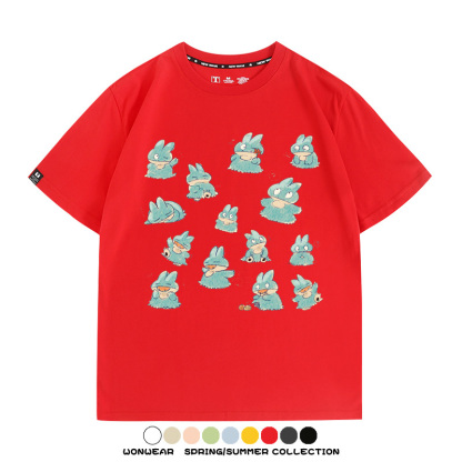 精靈寶可夢小卡比獸任天堂遊戲周邊情侶短袖T恤純棉上衣寬鬆百搭