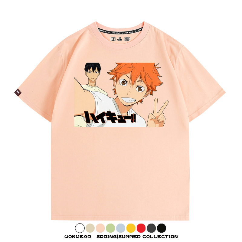 排球少年動漫周邊短袖T恤