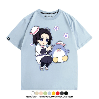 鬼滅之刃聯名三麗鷗 親子情侶裝寬鬆短袖T