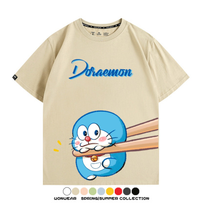 Q彈哆啦A夢動漫周邊短袖T恤