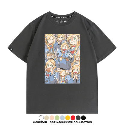 迷宮飯精靈瑪露希爾 親子情侶裝寬鬆短袖T