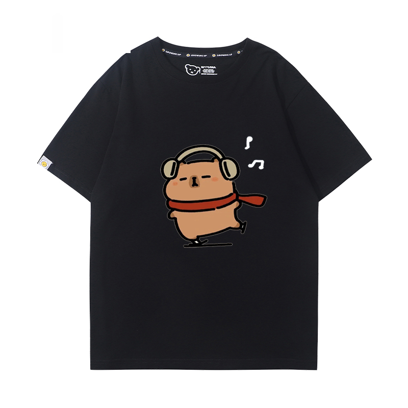 卡皮巴拉 2024親子情侶男女同款 T恤