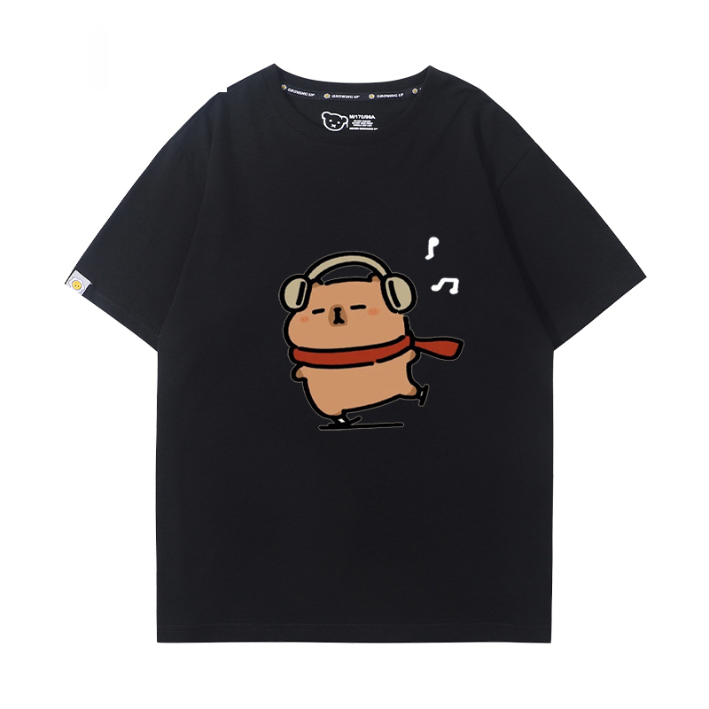 卡皮巴拉 2024親子情侶男女同款 T恤