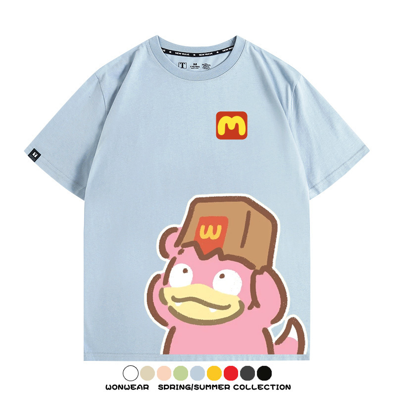 寶可夢聯動麥當勞 親子情侶裝寬鬆短袖T