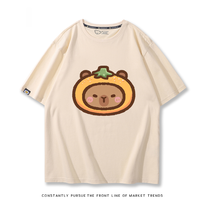 卡皮巴拉 2024親子情侶男女同款 T恤