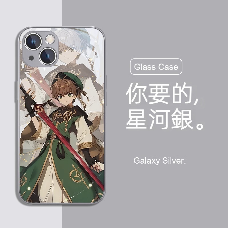 蘋果 系列魔卡小櫻 液態玻璃防摔殼