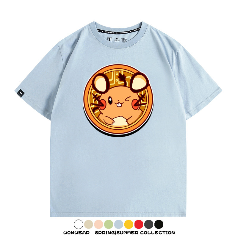寶可夢卡通可愛頭像合集 親子情侶寬鬆短袖T