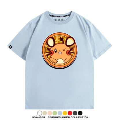 寶可夢卡通可愛頭像合集 親子情侶寬鬆短袖T