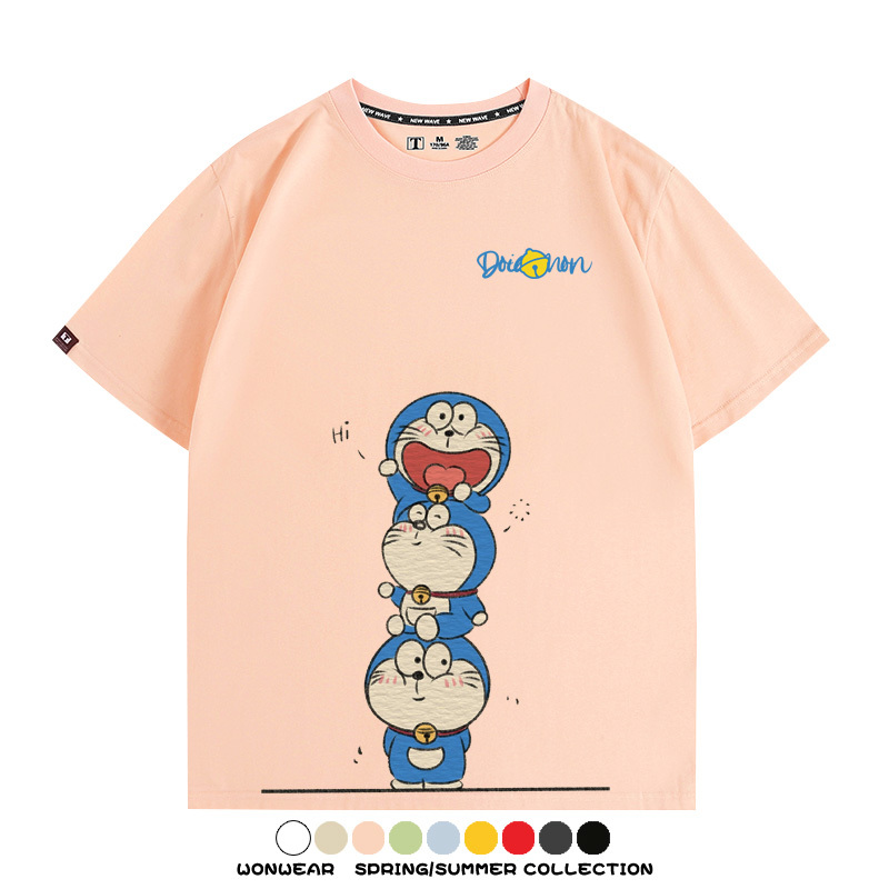 哆啦A夢聯名 親子情侶裝寬鬆短袖T