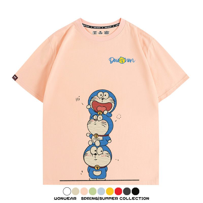 哆啦A夢聯名 親子情侶裝寬鬆短袖T