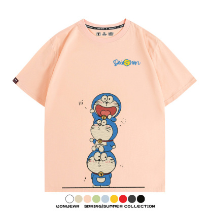 哆啦A夢聯名 親子情侶裝寬鬆短袖T