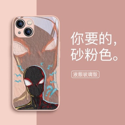 蘋果 系列蜘蛛俠 液態玻璃防摔殼