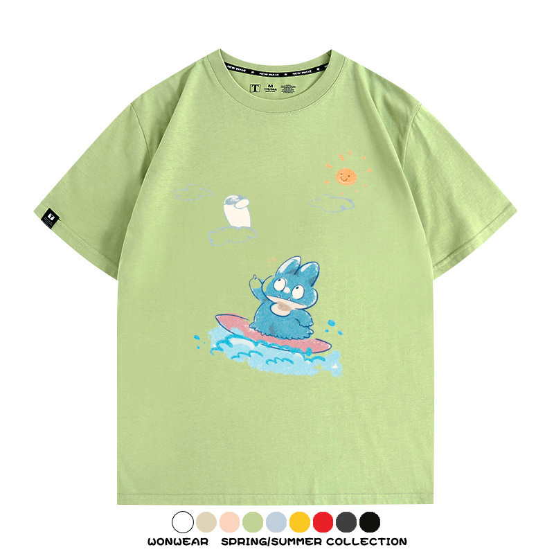 精靈寶可夢小卡比獸任天堂遊戲周邊情侶短袖T恤純棉上衣寬鬆百搭