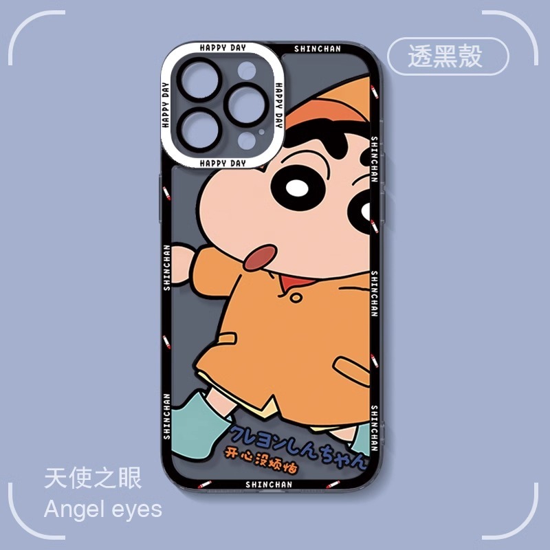 蘋果 系列蠟筆小新 天使眼透明防摔軟殼