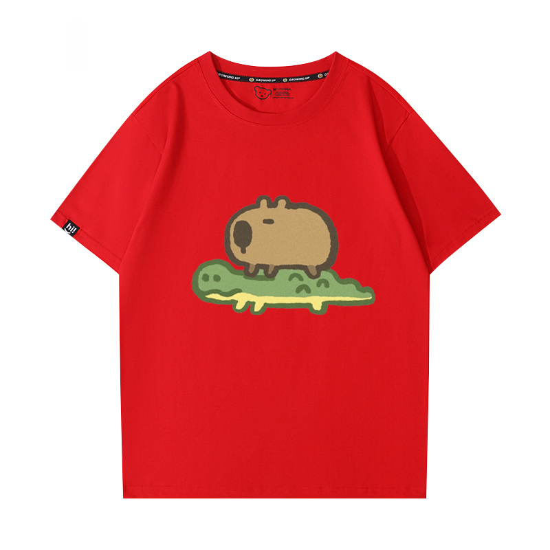 卡皮巴拉 2024親子情侶男女同款 T恤