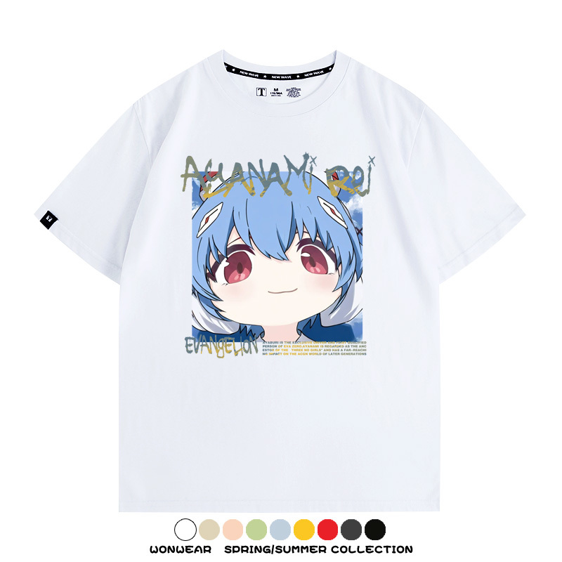 EVA可愛大頭表情 親子情侶裝寬鬆短袖T