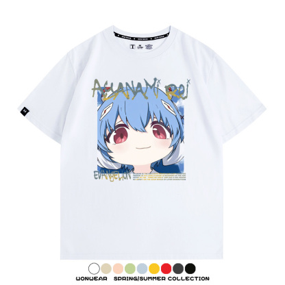 EVA可愛大頭表情 親子情侶裝寬鬆短袖T