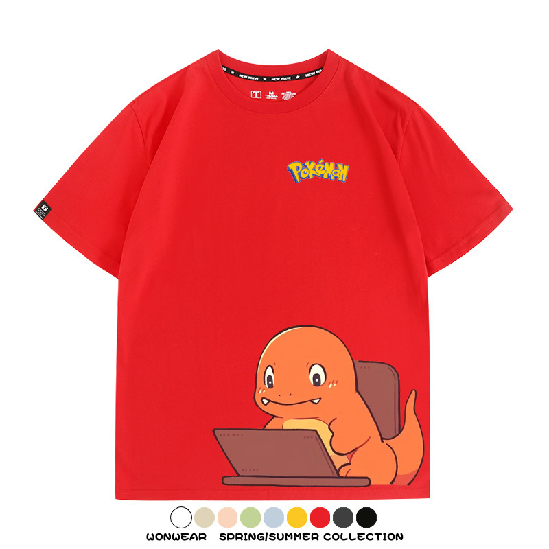 精靈寶可夢上班族 親子情侶裝寬鬆短袖T