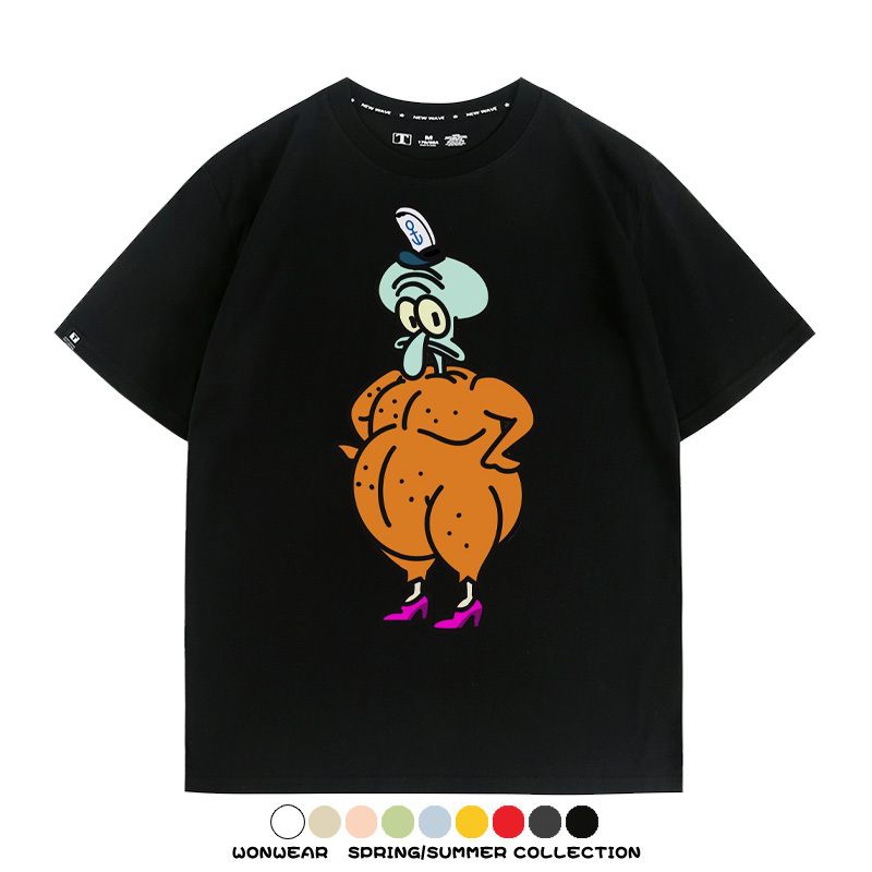 海綿寶寶惡搞動漫周邊短袖T恤