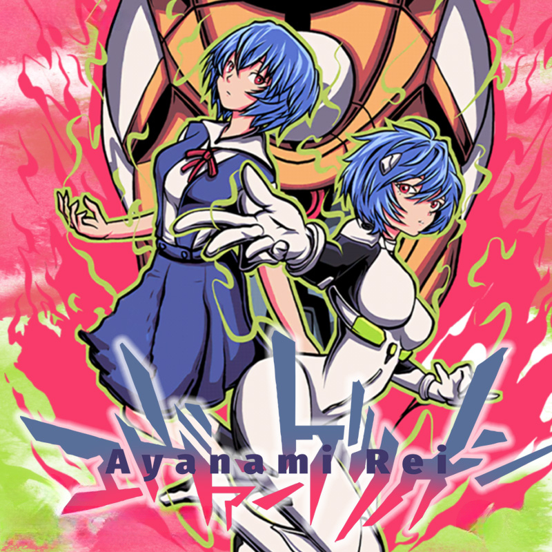 潮牌綾波麗EVA聯名 親子情侶裝寬鬆短袖T