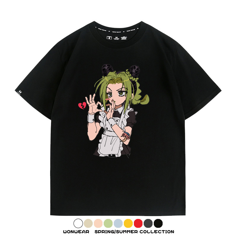 JOJO的奇妙冒險石之海動漫空條徐倫卡通周邊聯名短袖夏男純棉T恤