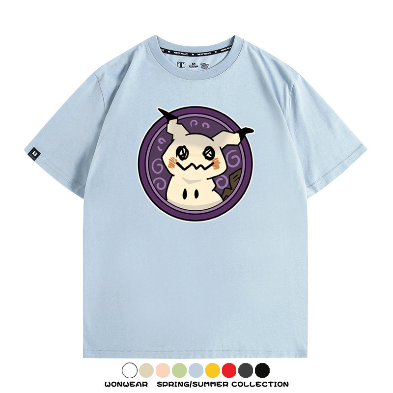 寶可夢卡通可愛頭像合集 親子情侶寬鬆短袖T