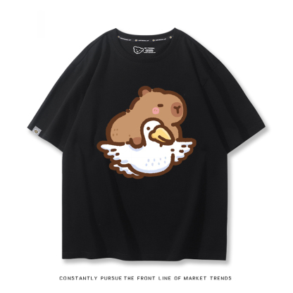 卡皮巴拉 2024親子情侶男女同款 T恤