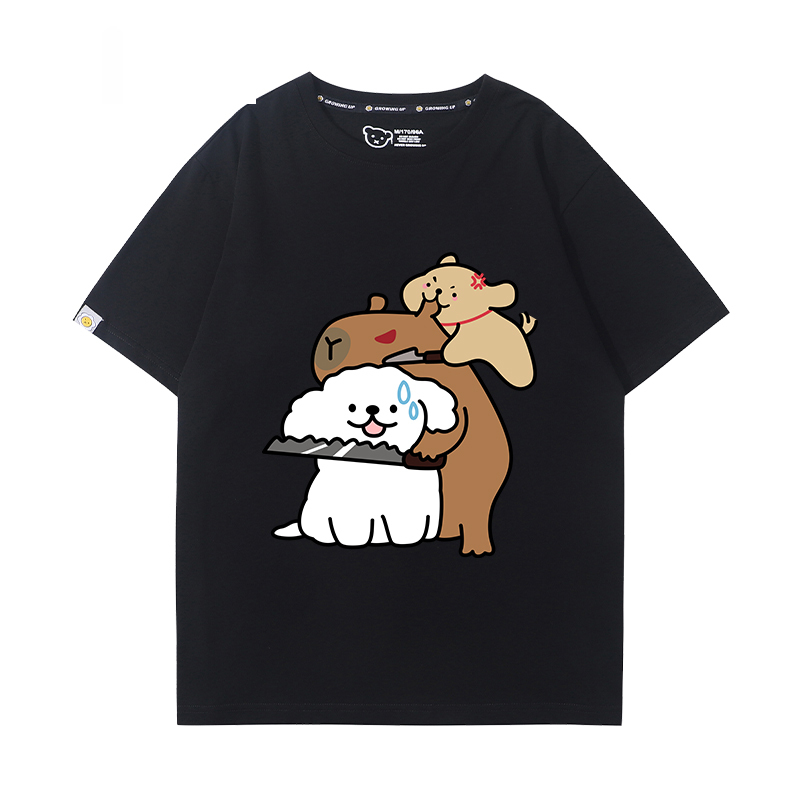 卡皮巴拉 2024親子情侶男女同款 T恤