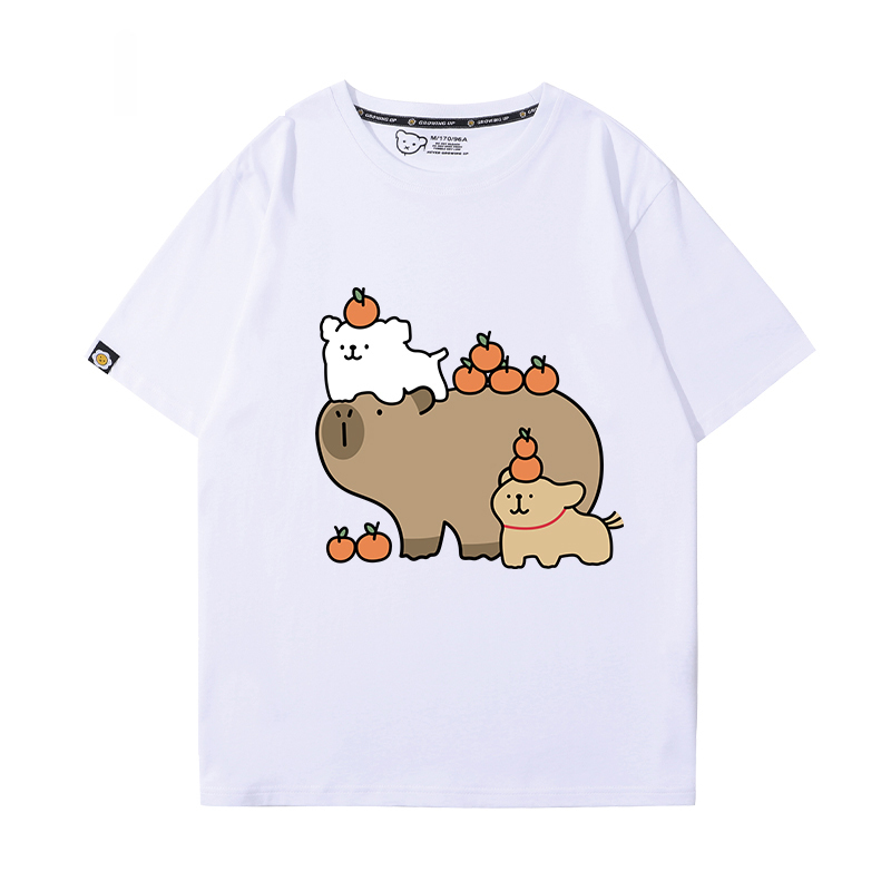 卡皮巴拉 2024親子情侶男女同款 T恤
