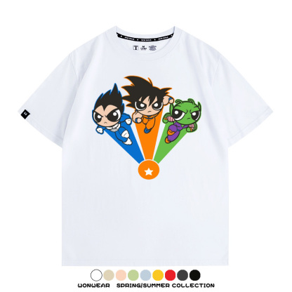 七龍珠飛天小女警聯名 親子情侶裝寬鬆短袖T