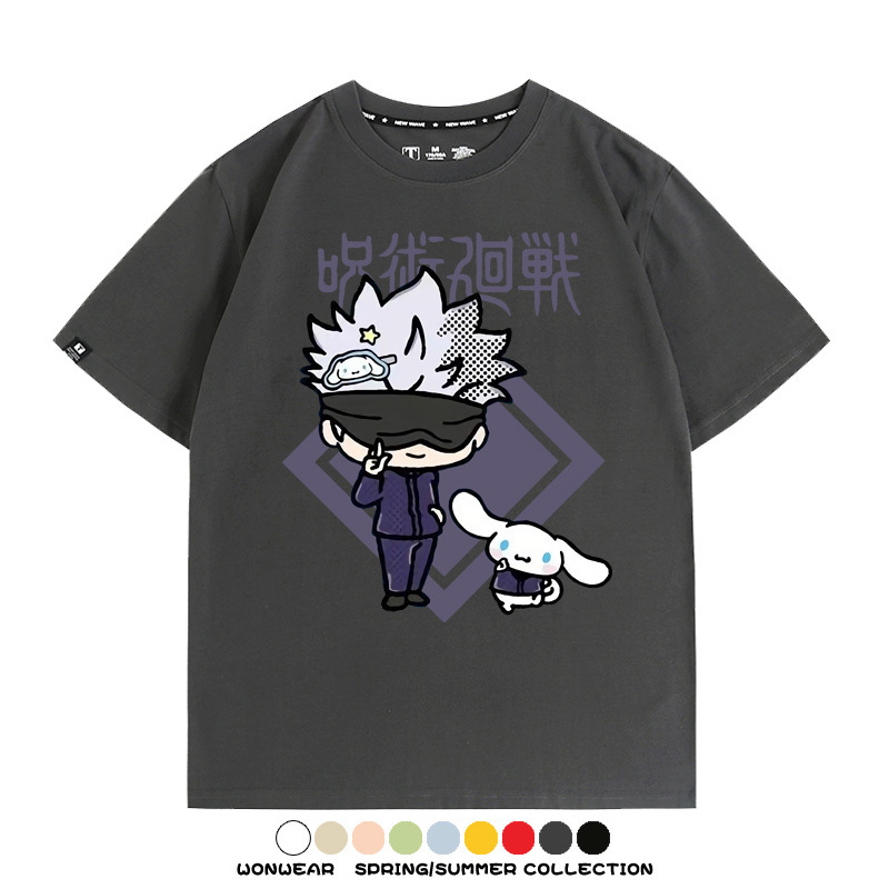咒術迴戰聯名三麗鷗 親子情侶裝寬鬆短袖T