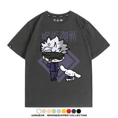 咒術迴戰聯名三麗鷗 親子情侶裝寬鬆短袖T