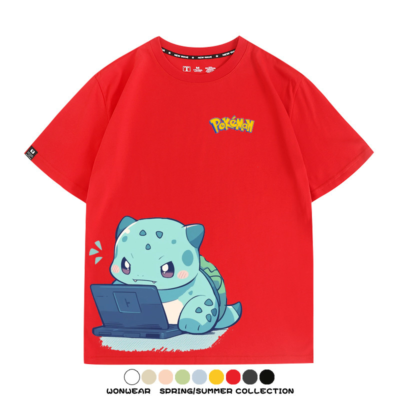 精靈寶可夢上班族 親子情侶裝寬鬆短袖T