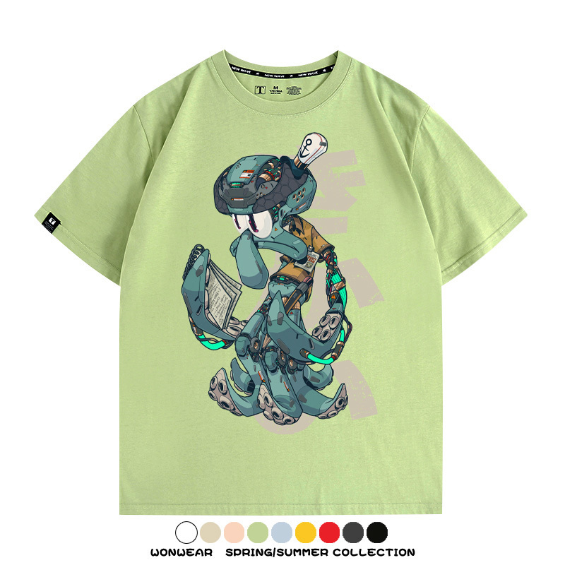 機械章魚哥聯名 親子情侶裝寬鬆短袖T