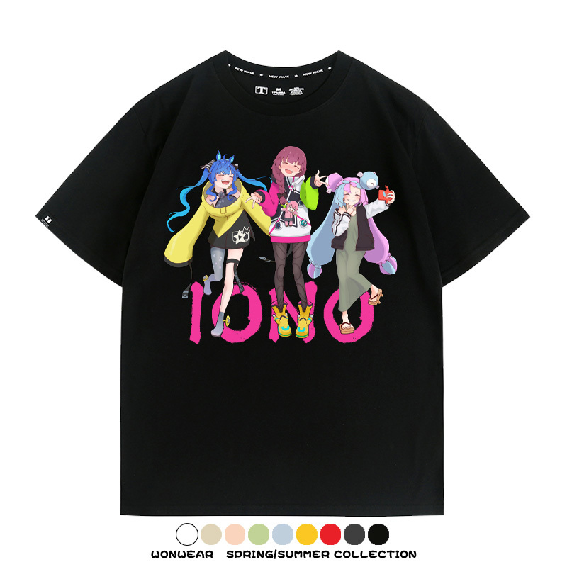 精靈寶可夢朱紫x孤獨搖滾 親子情侶寬鬆短袖T