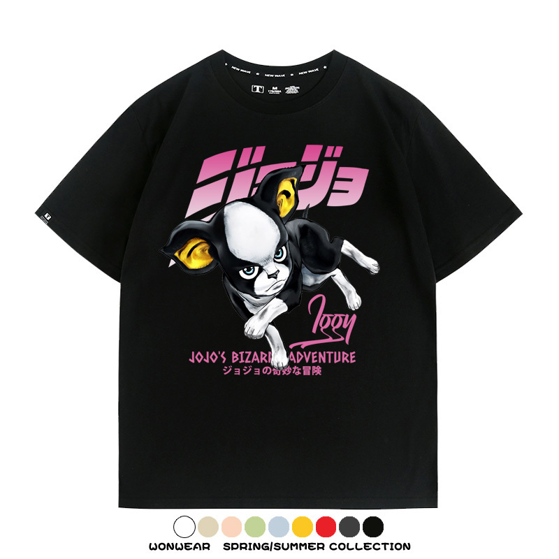 JOJO的奇妙冒險聯名伊奇愚者替身 親子情侶裝寬鬆短袖T