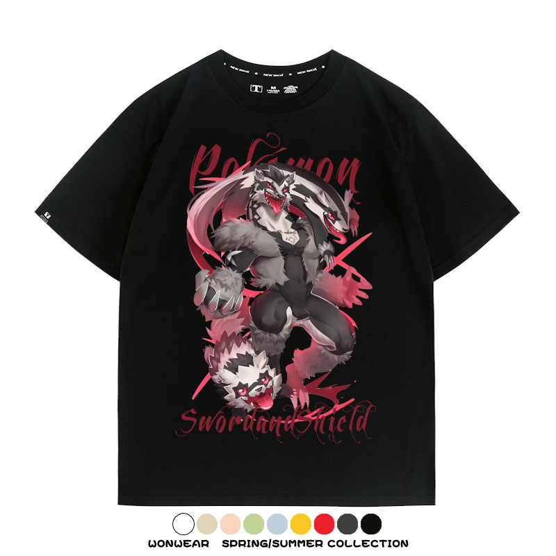 精靈寶可夢劍盾聯名 親子情侶裝寬鬆短袖T