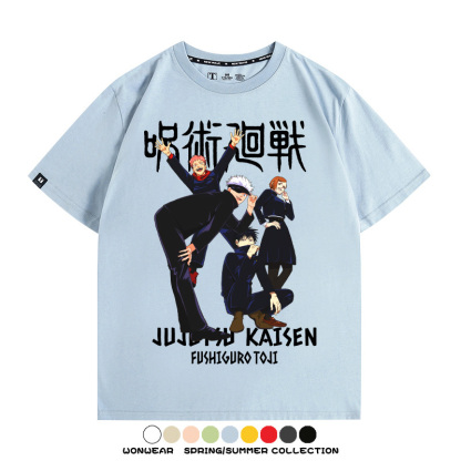 咒術迴戰動漫周邊聯名 親子情侶裝寬鬆短袖T