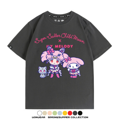 美少女戰士聯名三麗鷗周邊短袖T恤