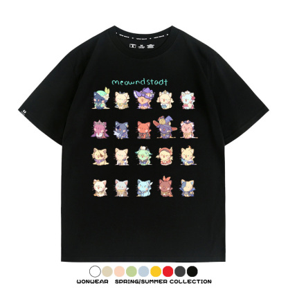 原神貓貓COS 親子情侶裝寬鬆短袖T