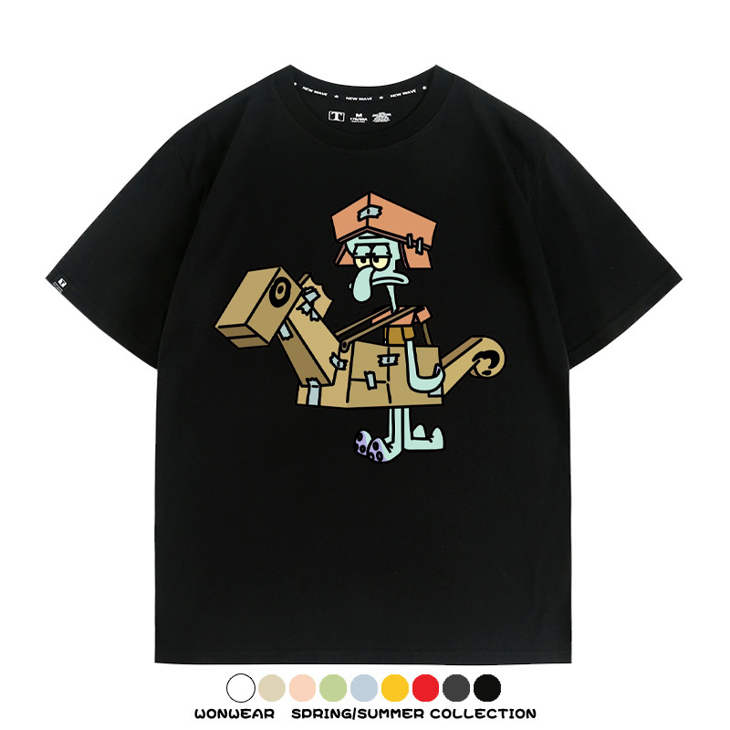 海綿寶寶惡搞動漫周邊短袖T恤