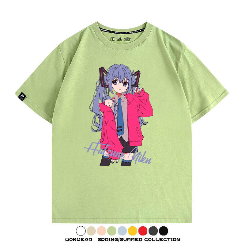 MIKU曲繪初音未來 親子情侶裝寬鬆短袖T